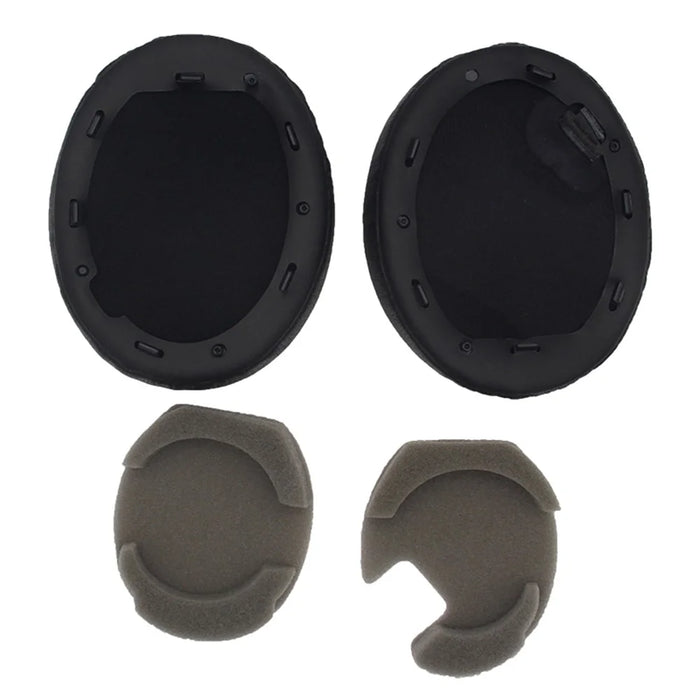 1 Pair Replacement Earpad for Sony WH-1000XM4 Headphone Silicone Ear Cap with Crowbar - Black - 2