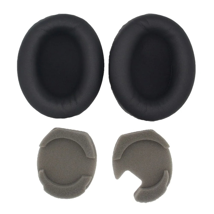 1 Pair Replacement Earpad for Sony WH-1000XM4 Headphone Silicone Ear Cap with Crowbar - Black - 4