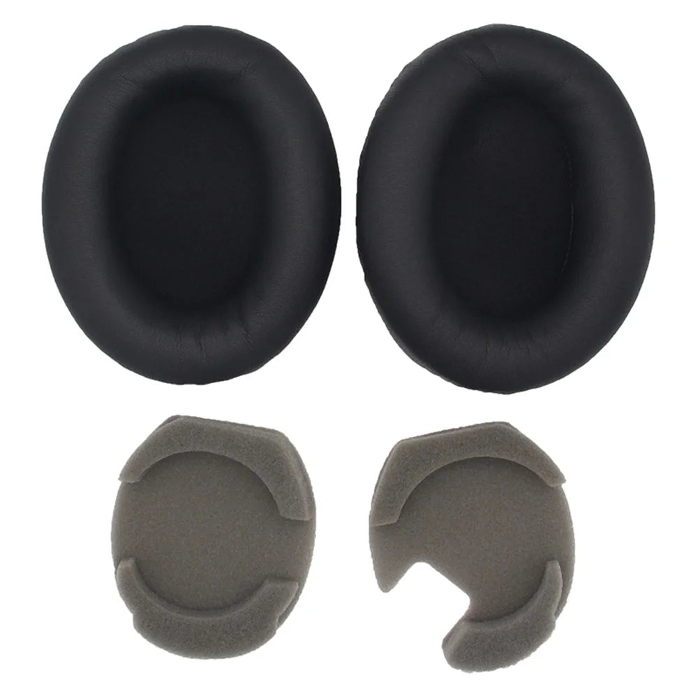 1 Pair Replacement Earpad for Sony WH-1000XM4 Headphone Silicone Ear Cap with Crowbar - Black - 5