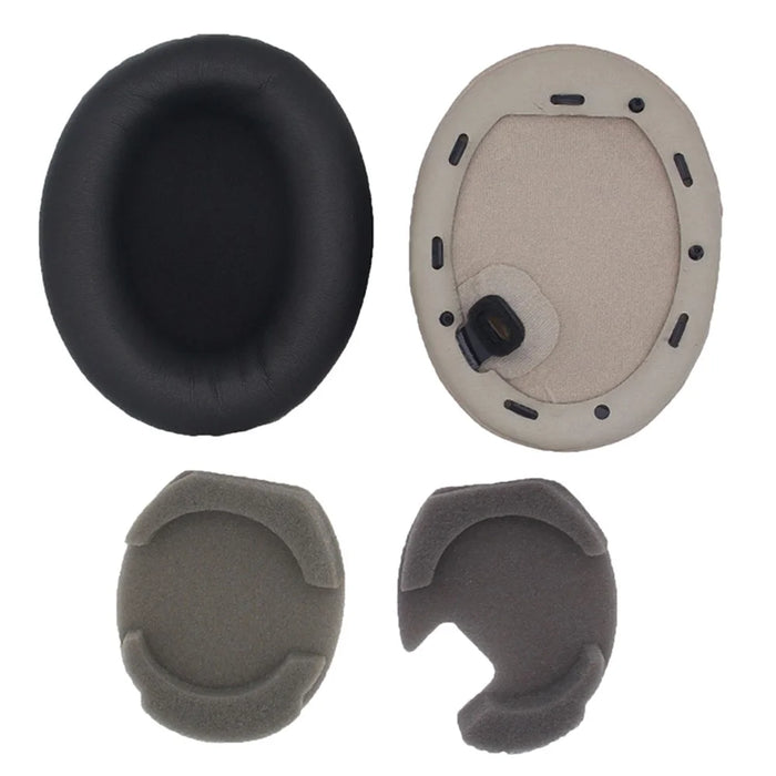 1 Pair Replacement Earpad for Sony WH-1000XM4 Headphone Silicone Ear Cap with Crowbar - Black - 6