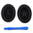 1 Pair Headphone Silicone Ear Cap for BOSE QuietComfort 45 Replacement Earpad with Crowbar - Black - 1