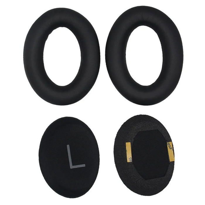 1 Pair Headphone Silicone Ear Cap for BOSE QuietComfort 45 Replacement Earpad with Crowbar - Black - 4