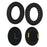 1 Pair Headphone Silicone Ear Cap for BOSE QuietComfort 45 Replacement Earpad with Crowbar - Black - 5