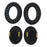 1 Pair Headphone Silicone Ear Cap for BOSE QuietComfort 45 Replacement Earpad with Crowbar - Black - 6
