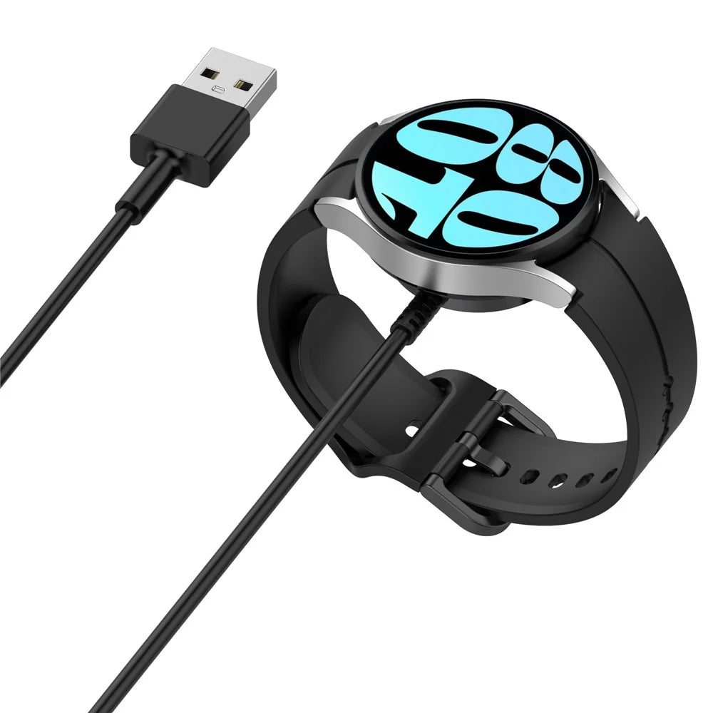 1m For Samsung Galaxy Watch6 / 6 Classic / Watch 5 / 5 Pro / Watch4 / 4 Classic Fast Wireless Charger Smart Watch USB Charging Cable - 2