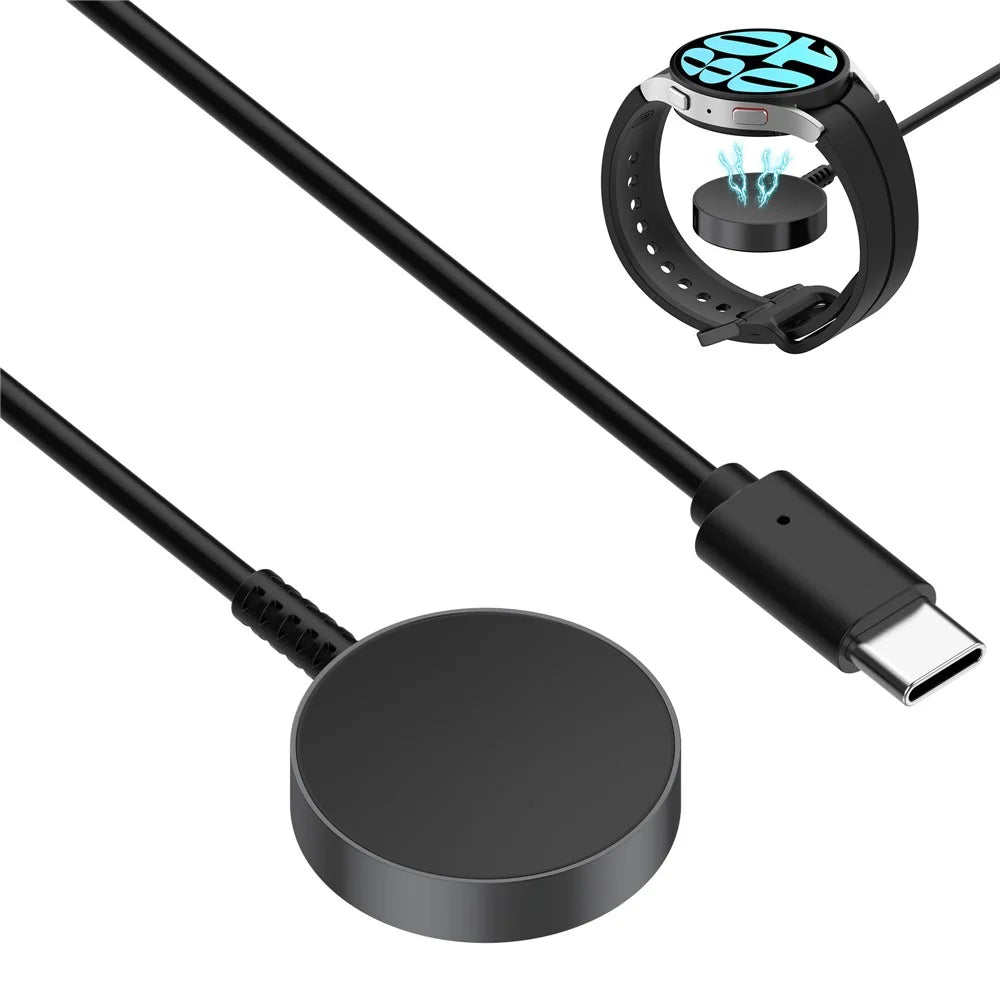 Watch Charger for Samsung Galaxy Watch6 / 6 Classic / Watch5 / 5 Pro / Watch4 / 4 Classic Fast Wireless Charging Dock with Type-C Cable - 1