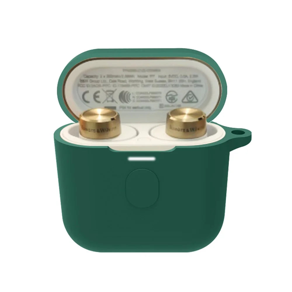 Protection Cover for Bowers & Wilkins PI7 , Headset Silicone Case Wireless Headphone Sleeve with Buckle - Blackish Green - 2