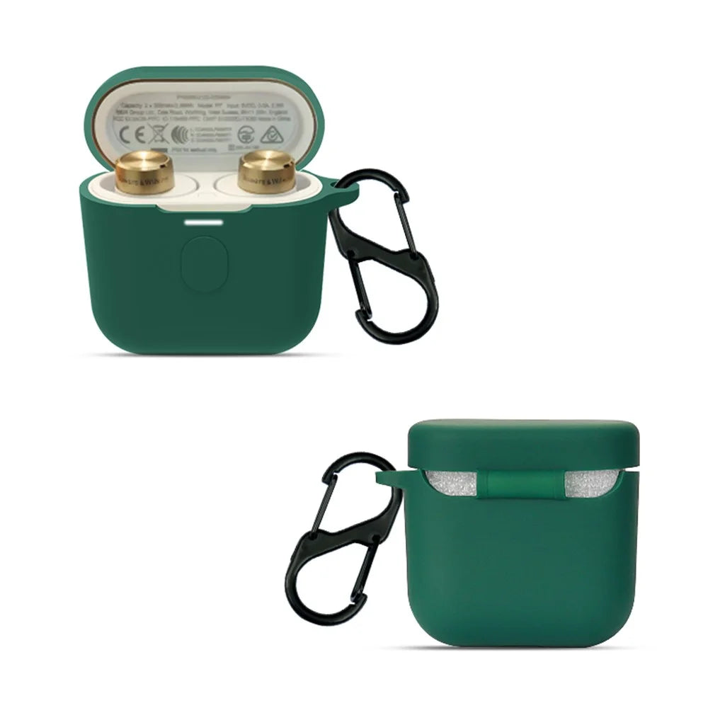 Protection Cover for Bowers & Wilkins PI7 , Headset Silicone Case Wireless Headphone Sleeve with Buckle - Blackish Green - 3