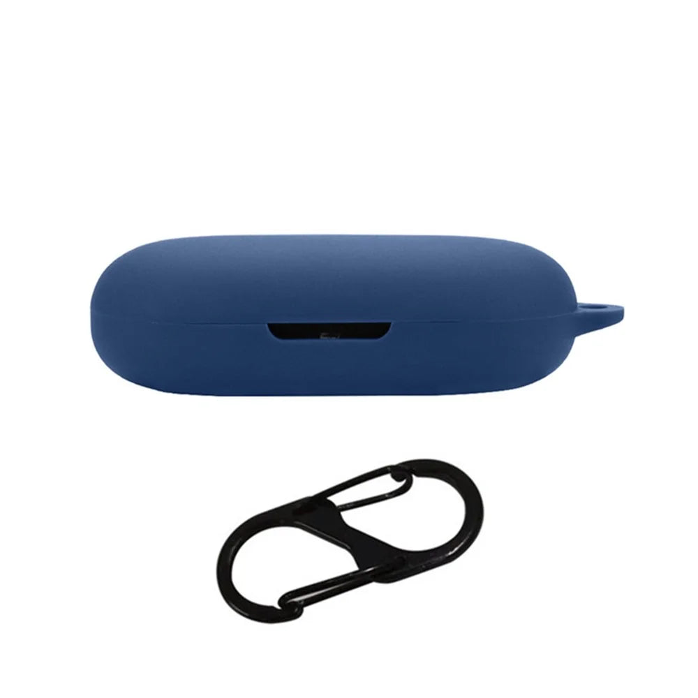For 1MORE S30 Protection Cover Headset Silicone Case Wireless Headphone Sleeve with Buckle - Dark Blue - 1