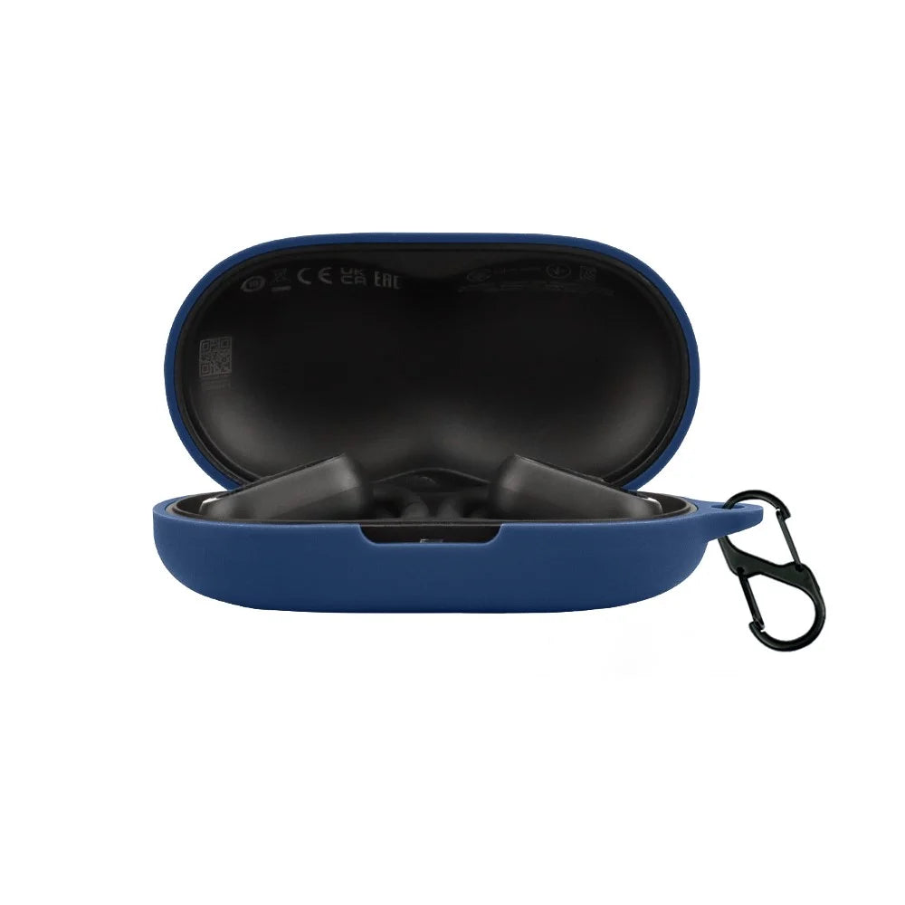 For 1MORE S30 Protection Cover Headset Silicone Case Wireless Headphone Sleeve with Buckle - Dark Blue - 2