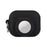 For AirPods Pro 2 + AirTag 2-in-1 Silicone Protective Cover Anti-drop Case with Ring Buckle - Black - 1
