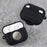 For AirPods Pro 2 + AirTag 2-in-1 Silicone Protective Cover Anti-drop Case with Ring Buckle - Black - 3