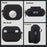 For AirPods Pro 2 + AirTag 2-in-1 Silicone Protective Cover Anti-drop Case with Ring Buckle - Black - 5