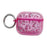 For Apple AirPods 3 Shockproof Epoxy PC Case Anti-Drop Bluetooth-compatible Earbuds Cover with Ring Buckle - Rose - 1