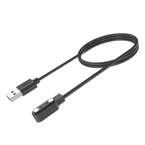 For Imilab W02 Smart Watch Charger Magnetic Watch USB Charging Cable Cord - Black - 1