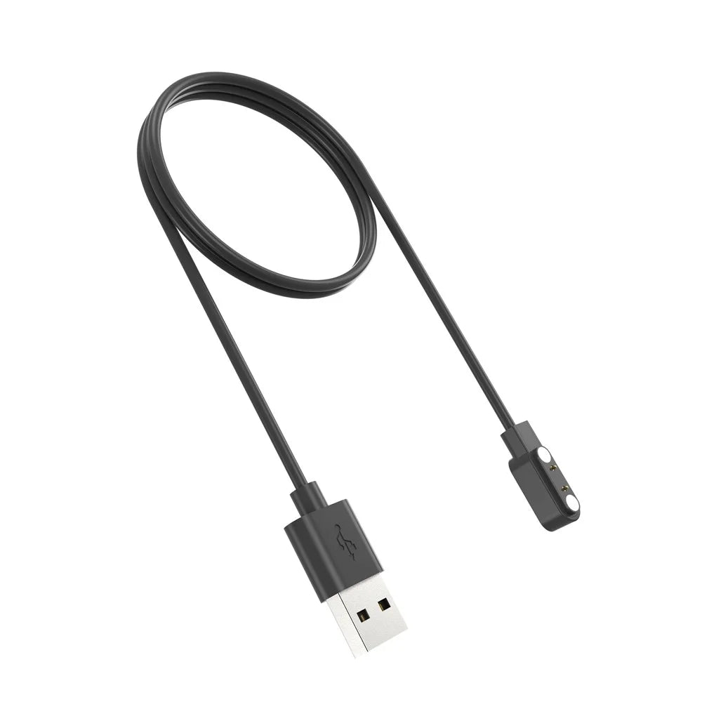For Imilab W02 Smart Watch Charger Magnetic Watch USB Charging Cable Cord - Black - 4