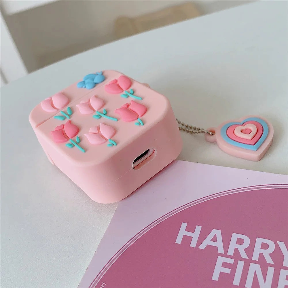 Silicone Case for Apple AirPods with Charging Case (2016) / (2019) / AirPods with Wireless Charging Case (2019) Earphone Cover with Pendant - 6