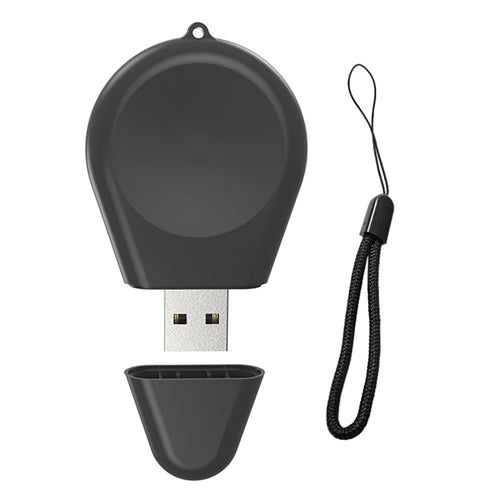 Portable USB Charger Travel Cordless Keychain Charger with Strap for Samsung Galaxy Watch6  /  5 / 4 / 3 Active - 1