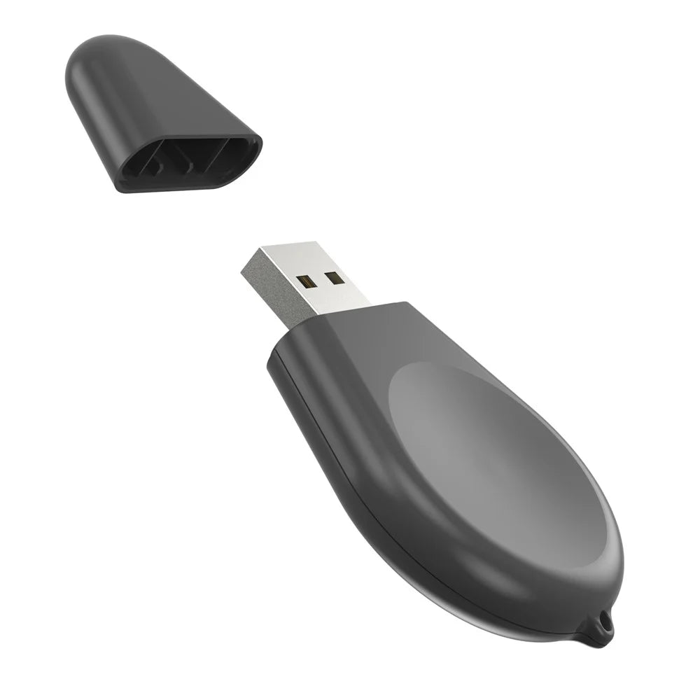 Portable USB Charger Travel Cordless Keychain Charger with Strap for Samsung Galaxy Watch6  /  5 / 4 / 3 Active - 2