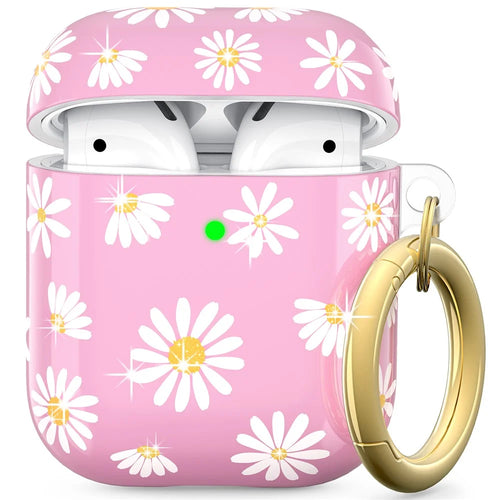 AHASTYLE PT-LC142-A-DY For AirPods with Wireless Charging Case (2019) / AirPods with Charging Case (2019) / (2016) Splittable Cover TPU Case - Pink - 1
