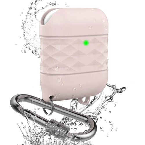 AHASTYLE PT79 For AirPods with Wireless Charging Case (2019) / AirPods with Charging Case (2019) / (2016) Anti-drop Cover Silicone Sleeve - Pink - 1