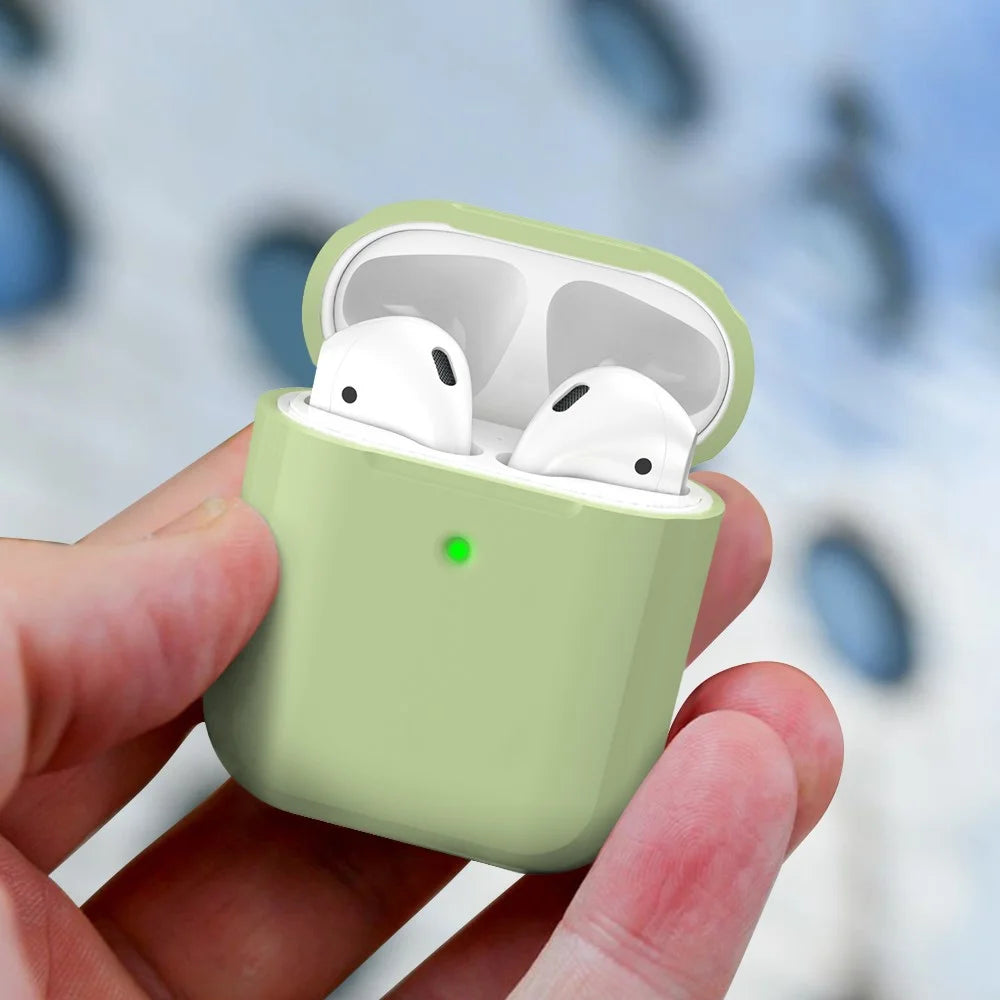 AHASTYLE PT88 Silicone Case for AirPods with Charging Case (2016) / (2019) / AirPods with Wireless Charging Case (2019) Earphone Cover - Green - 7