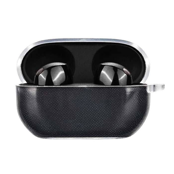 For Sony WF-1000XM5 Charging Bin Sleeve Clear Bluetooth-compatible Earphone TPU Case Cover with Buckle - 2