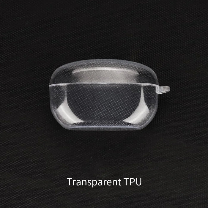 For Sony WF-1000XM5 Charging Bin Sleeve Clear Bluetooth-compatible Earphone TPU Case Cover with Buckle - 3