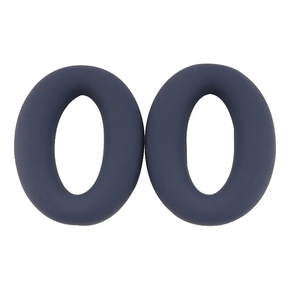 For Sony WH-XB910N 1 Pair Flexible Silicone Headphone Earpad Cover Sleeve - Dark Blue - 1