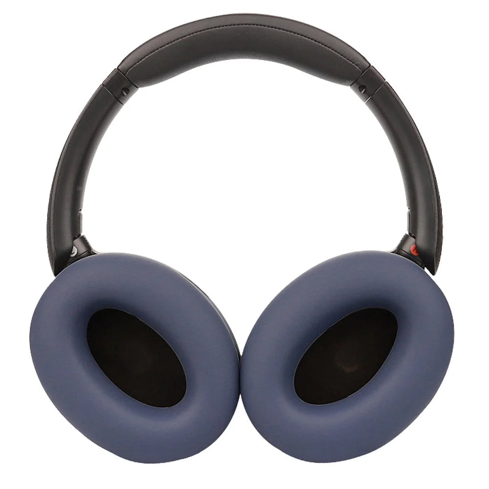 For Sony WH-XB910N 1 Pair Flexible Silicone Headphone Earpad Cover Sleeve - Dark Blue - 2