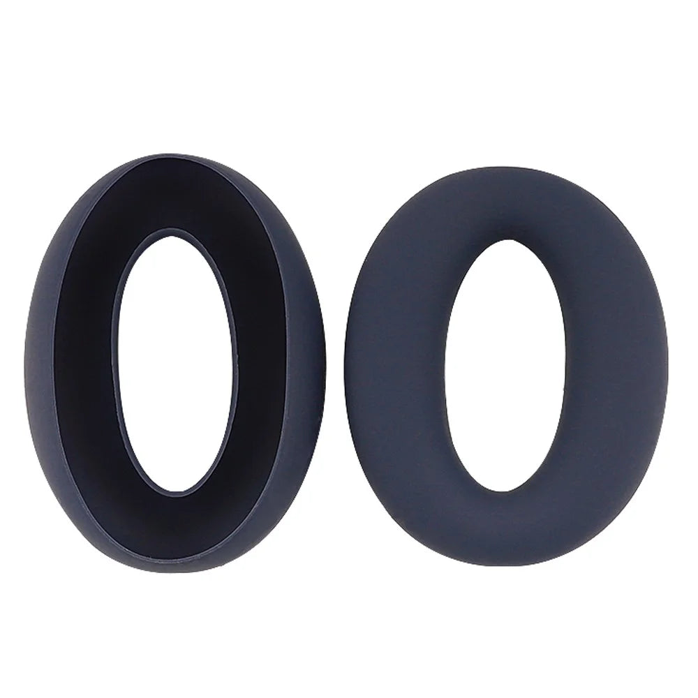 For Sony WH-XB910N 1 Pair Flexible Silicone Headphone Earpad Cover Sleeve - Dark Blue - 3