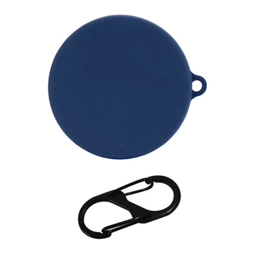 For Oraimo FreePods 4 Earphone Anti-drop Sleeve Silicone Protective Cover with Anti-lost Buckle - Dark Blue - 1