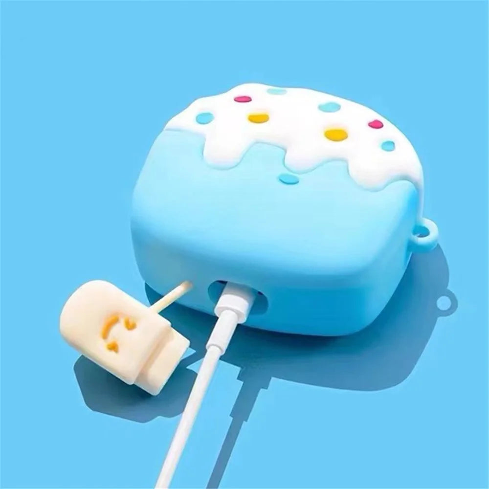 For Apple AirPods Pro  /  Pro 2 Ice Cream Design Earphone Protective Cover Silicone Case with Anti-lost Buckle - 4