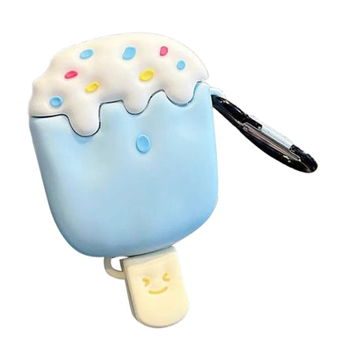 Silicone Cover for AirPods with Charging Case (2016) / (2019) / AirPods with Wireless Charging Case (2019) Ice Cream Design Earphone Protective Case - 1
