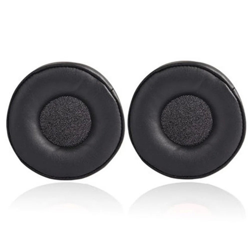 1 Pair Ear Cap for Jabra Move Wireless Headphone Protein Leather Earpad Cushion Replacement - Black - 1