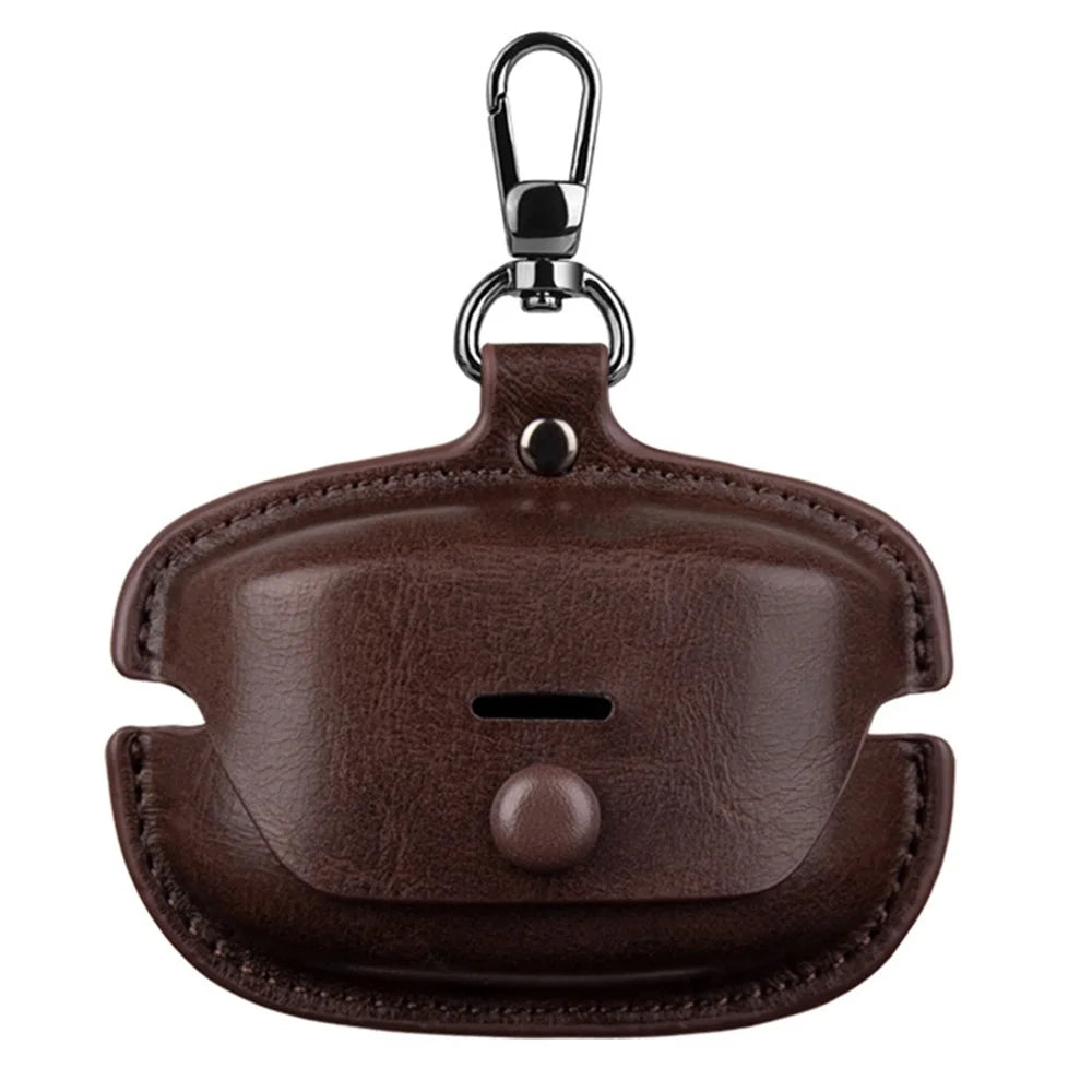 For Sony WF-1000XM4 Earphone Case PU Leather Bluetooth-compatible Headset Charging Bin Sleeve Cover - Brown - 1