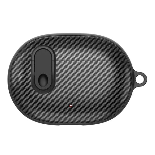For Beats Wireless Bluetooth-compatible Earphone Cover Carbon Fiber Texture TPU+PC Case Headphone Sleeve - Black - 1