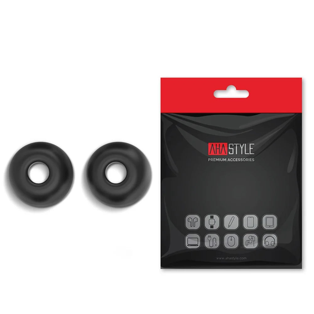 AHASTYLE PT99-2 1 Pair For Apple AirPods Pro 2  /  AirPods Pro Replacement Silicone Ear Tips Bluetooth-compatible Earphone Ear Caps, Size L - Black - 7