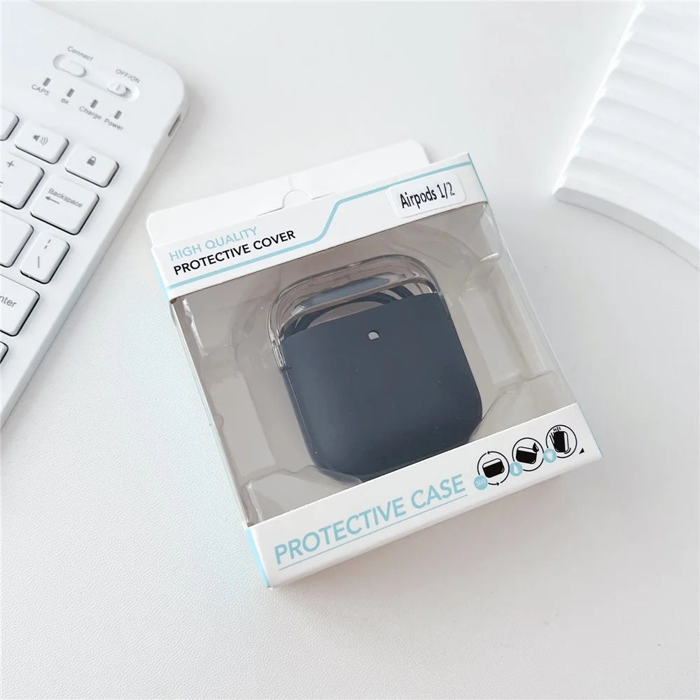 TPU + PC Case for Apple AirPods with Charging Case (2016) / (2019) / AirPods with Wireless Charging Case (2019) , Earphone Protective Cover with Strap - Green+Transparent - 6