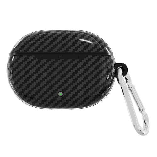 For Huawei Freebuds Pro Earphone Cover Carbon Fiber Texture TPU Case Wireless Bluetooth-compatible Headset Sleeve - Black - 1
