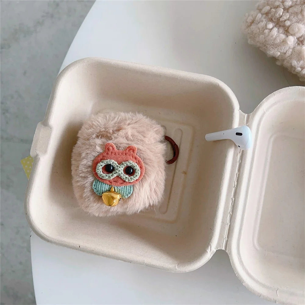 Plush Cover for Apple AirPods with Charging Case (2016) / (2019) / AirPods with Wireless Charging Case (2019) Anti-drop Earphone Case - 2