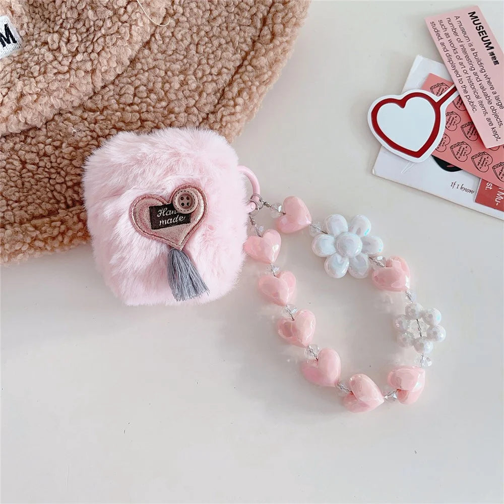 For Apple AirPods with Charging Case (2016) / (2019) / AirPods with Wireless Charging Case (2019) Cover Soft Plush TWS Headset Case - 2