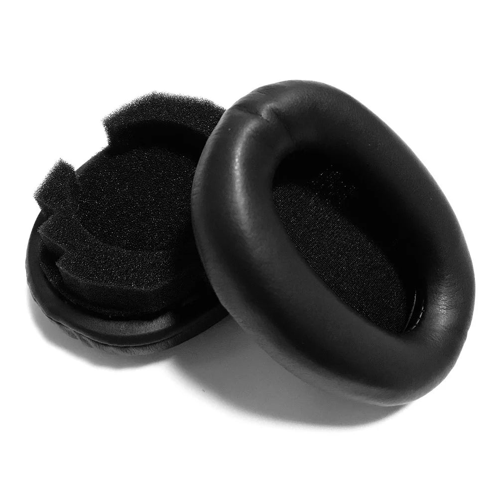 JZF-318 1 Pair Ear Cushions for Sony WH-1000XM3 , Protein Leather Earpads Earmuffs Cover - Black - 2
