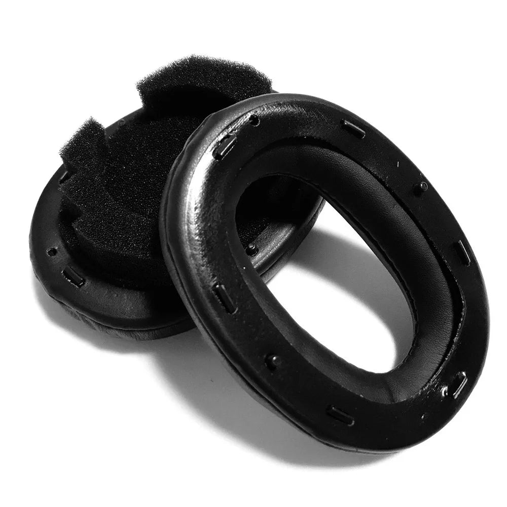 JZF-318 1 Pair Ear Cushions for Sony WH-1000XM3 , Protein Leather Earpads Earmuffs Cover - Black - 3