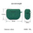 For Jabra Elite 8 Active Anti-drop Earphone Case Soft Silicone Cover with Hanging Buckle - Blackish Green - 5