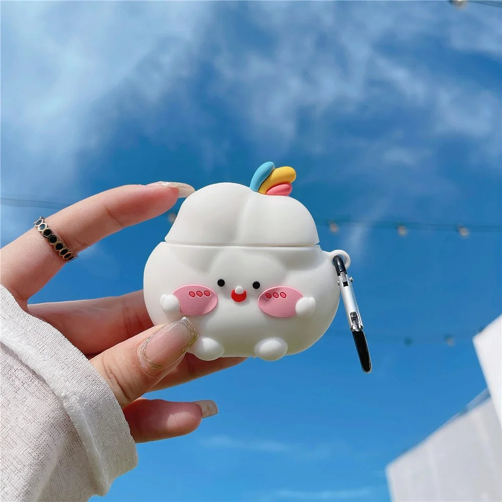For Apple AirPods 3 Earphone Silicone Case Cute Cloud Design Anti-drop Earbud Cover - 3