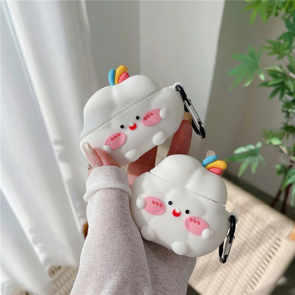 For Apple AirPods 3 Earphone Silicone Case Cute Cloud Design Anti-drop Earbud Cover - 7