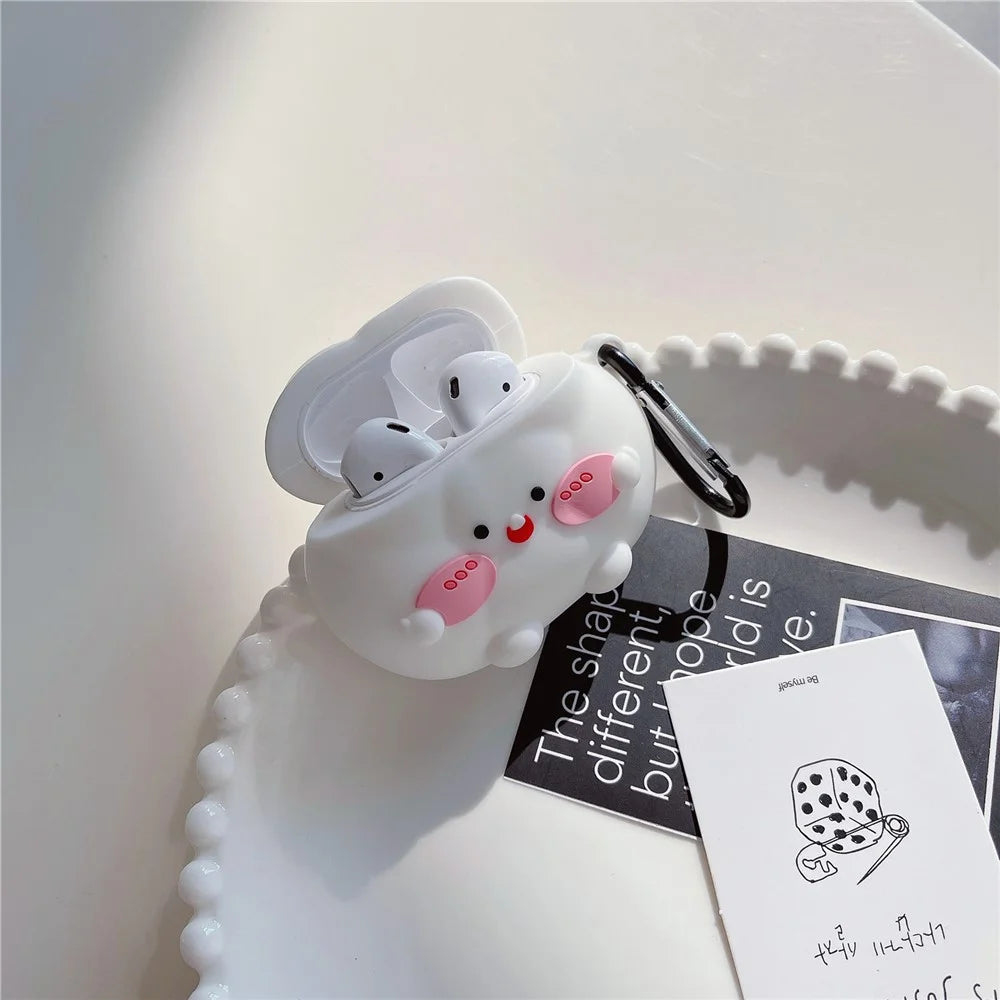 Silicone Case for AirPods with Charging Case (2016) / (2019) / AirPods with Wireless Charging Case (2019) Cloud Design Earphone Cover - 2