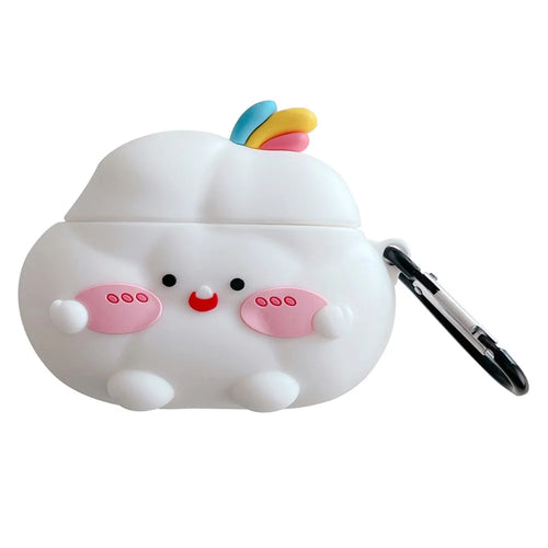 For Apple AirPods Pro / Pro 2 Earphone Case Cute Cloud Design Bluetooth-compatible Earbud Silicone Cover - 1