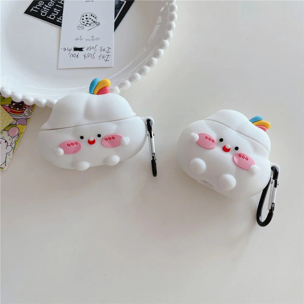 For Apple AirPods Pro / Pro 2 Earphone Case Cute Cloud Design Bluetooth-compatible Earbud Silicone Cover - 6